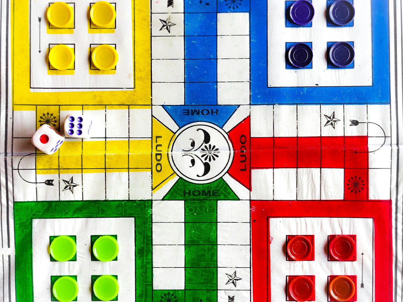 Färgglad spelplan